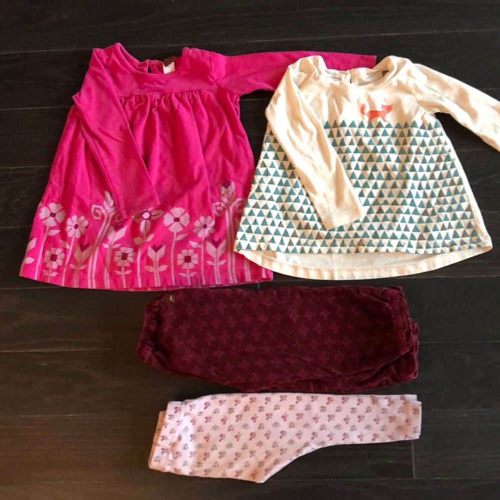 Tea Collection 18-24 mnth girl tops & bottoms
